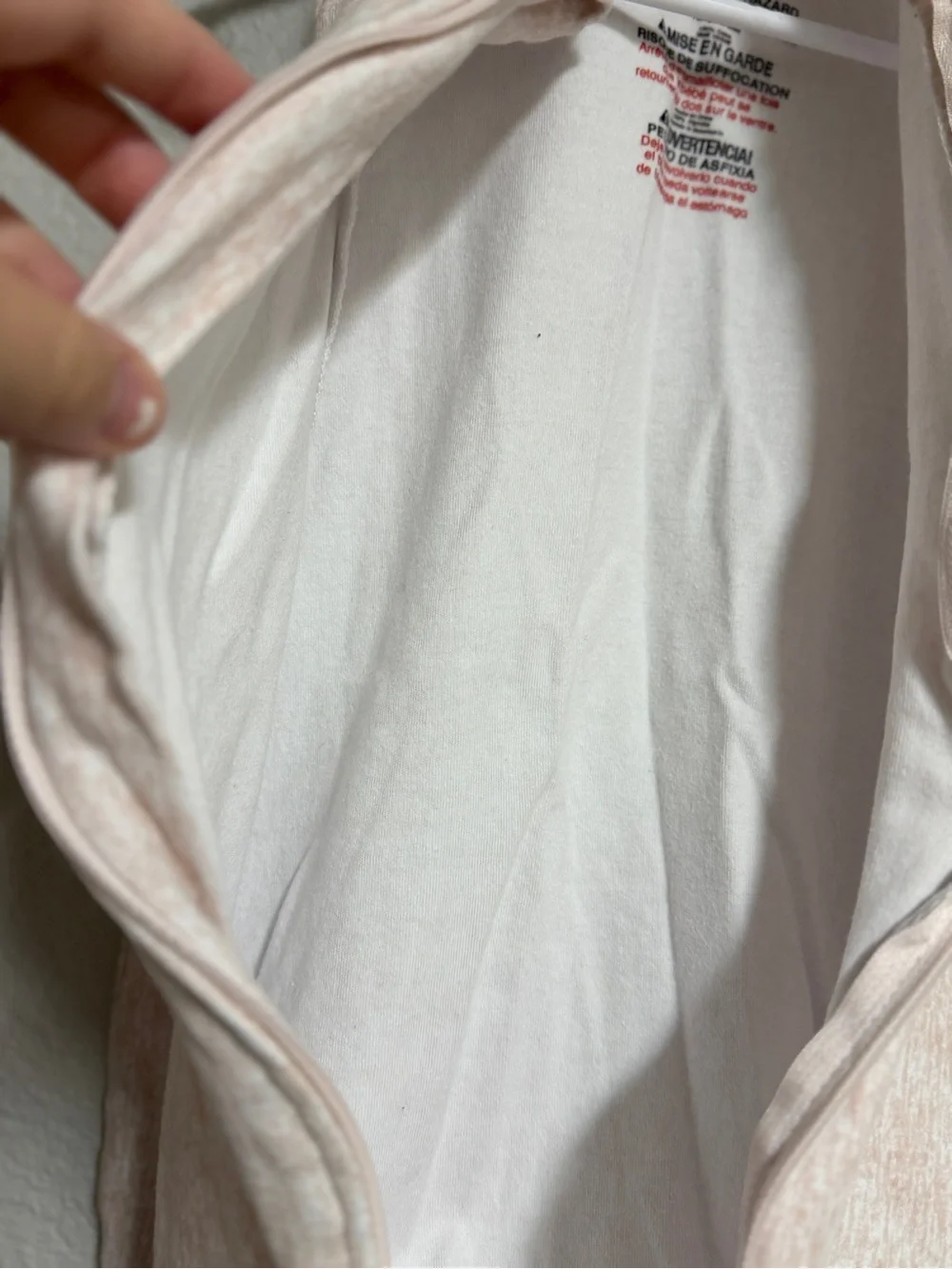 SwaddleMe Creamy Pink Beige Zippered Baby Sleep Sack